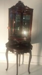 Mahogany corner display cabinet 